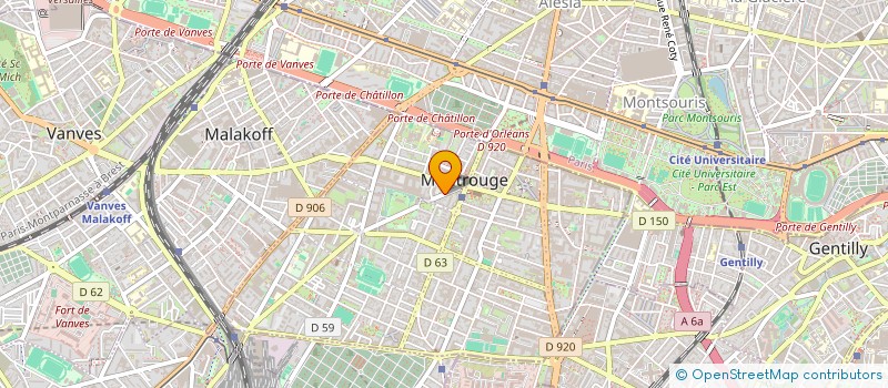 localisation de l'entreprise SCI YNM  MONTROUGE