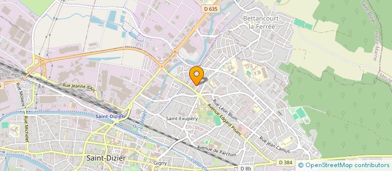 localisation de l'entreprise SCI YNWA  SAINT-DIZIER