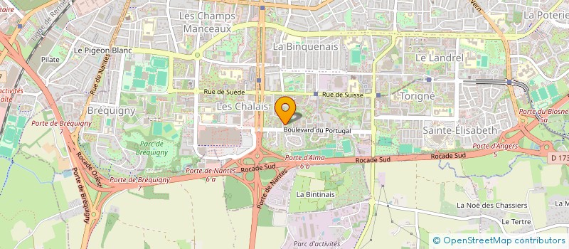 localisation de l'entreprise SCI YO&GU  RENNES