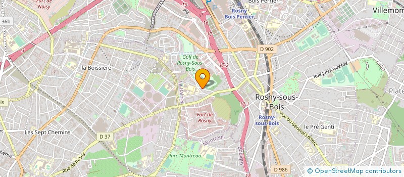 localisation de l'entreprise SCI YOAN à ROSNY-SOUS-BOIS