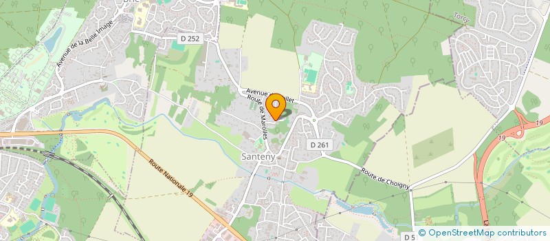 localisation de l'entreprise SCI YOCA  SANTENY