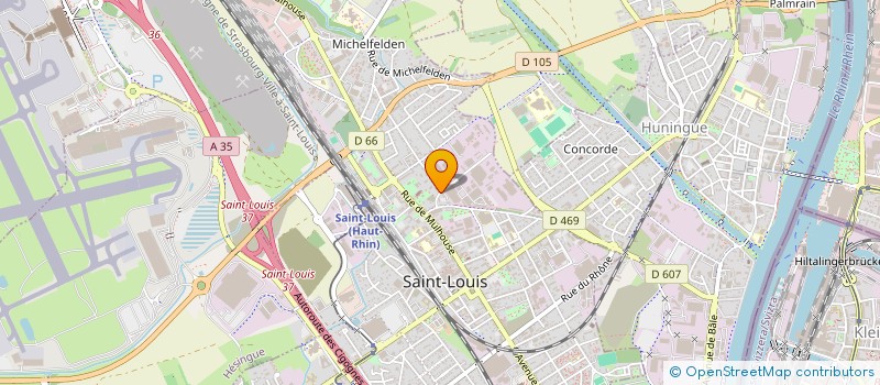 localisation de l'entreprise SCI YOCHIN  SAINT-LOUIS