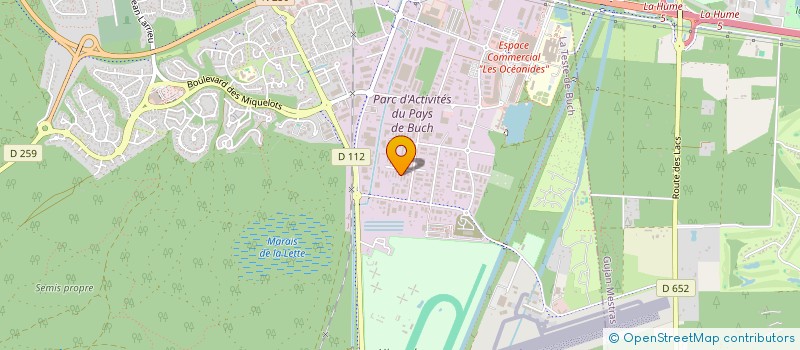 localisation de l'entreprise SCI YOCYN à LA TESTE-DE-BUCH