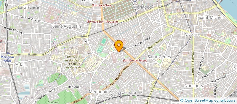 localisation de l'entreprise SCI YODA  BORDEAUX