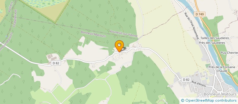 localisation de l'entreprise SCI YODA  BONNEUIL-MATOURS