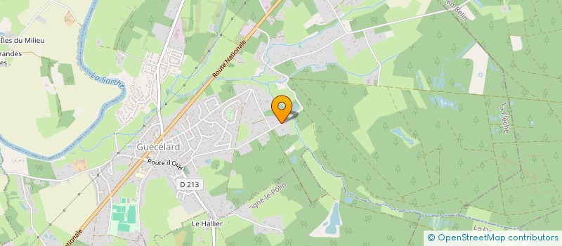 localisation de l'entreprise SCI YODA LA LICORNE  GUECELARD