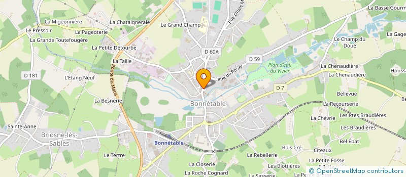 localisation de l'entreprise SCI YOEL  BONNETABLE