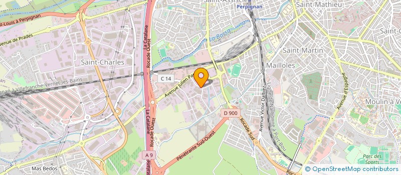 localisation de l'entreprise SCI YOESLO  PERPIGNAN