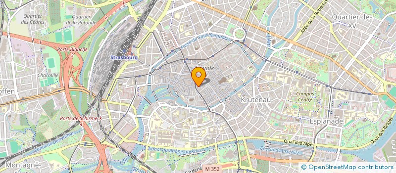 localisation de l'entreprise SCI YOG  STRASBOURG