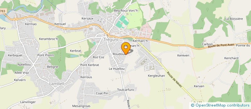 localisation de l'entreprise SCI YOGA  TREGUNC