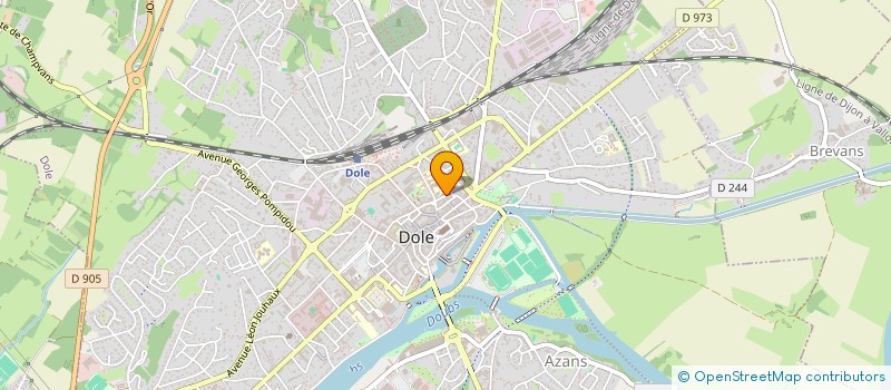 localisation de l'entreprise SCI YOGI à DOLE
