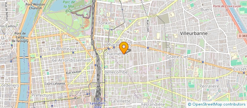 localisation de l'entreprise SCI YOHAN à VILLEURBANNE