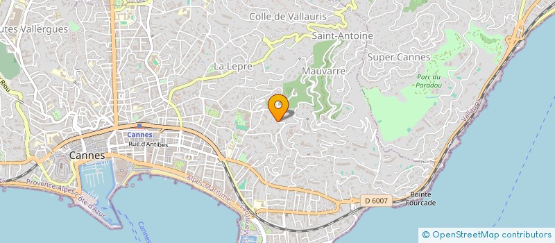 localisation de l'entreprise SCI YOHAN à CANNES