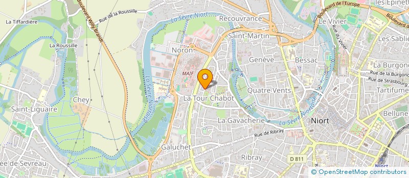 localisation de l'entreprise SCI YOHERUKEVD à NIORT
