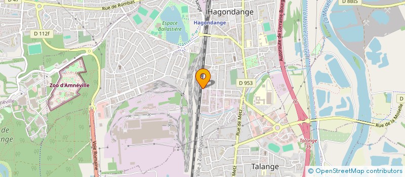 localisation de l'entreprise SCI YOKA à HAGONDANGE