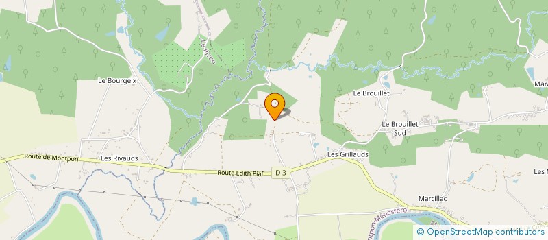 localisation de l'entreprise SCI YOKEMA  MONTPON-MENESTEROL