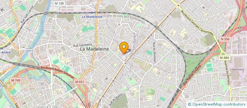 localisation de l'entreprise SCI YOL  LA MADELEINE