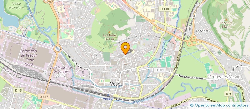localisation de l'entreprise SCI YOLANDE à VESOUL