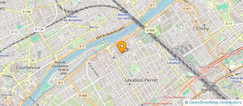 localisation de l'entreprise SCI YOLAU à LEVALLOIS-PERRET