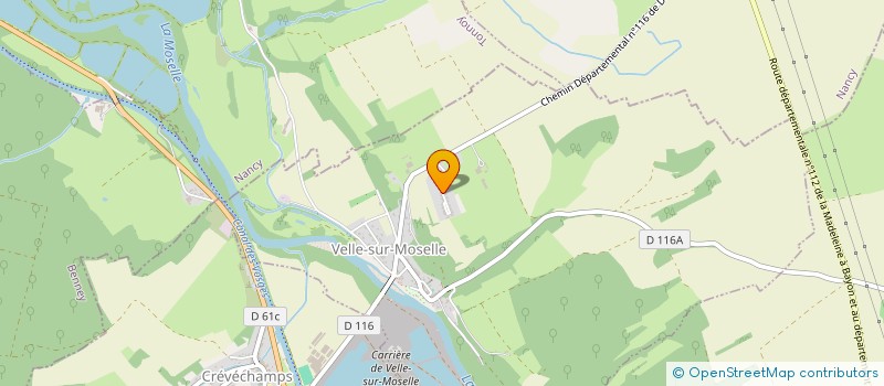 localisation de l'entreprise SCI YOLAW  VELLE-SUR-MOSELLE