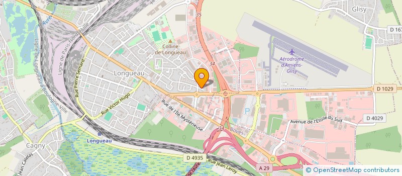 localisation de l'entreprise SCI YOLINE  LONGUEAU