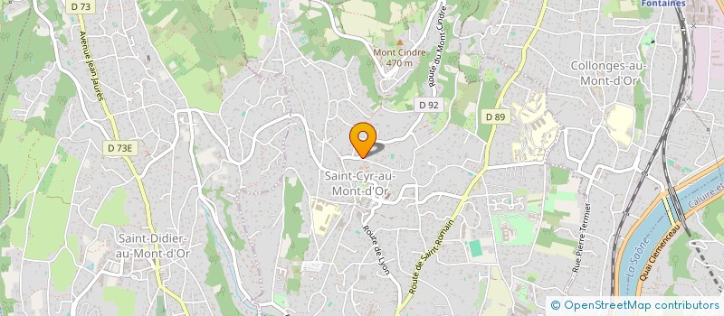 localisation de l'entreprise SCI YOLINIC  SAINT-CYR-AU-MONT-D'OR