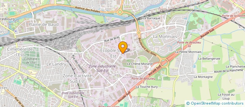 localisation de l'entreprise SCI YOLLANE  CESSON-SEVIGNE