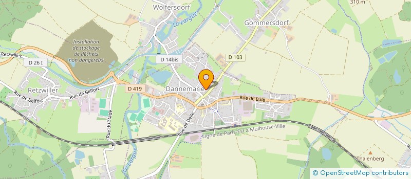 localisation de l'entreprise SCI YOM  DANNEMARIE