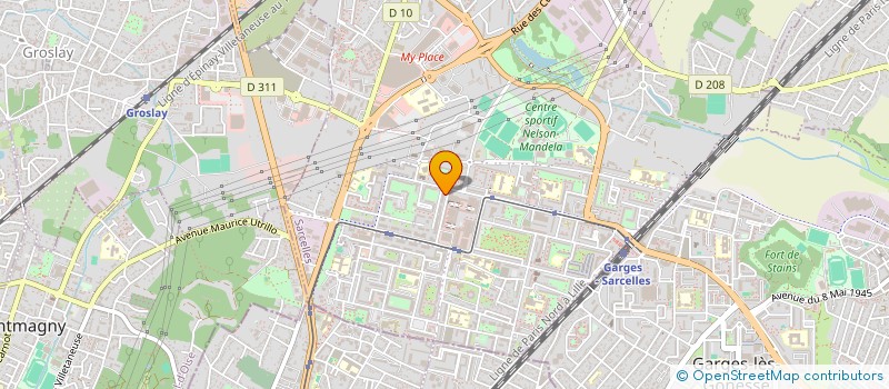 localisation de l'entreprise SCI YOMAN  SARCELLES