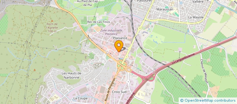 localisation de l'entreprise SCI YONA  NARBONNE