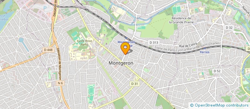 localisation de l'entreprise SCI YOQUENT à MONTGERON