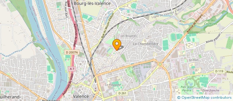 localisation de l'entreprise SCI YOREL  BOURG-LES-VALENCE