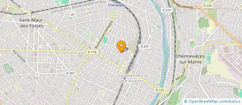 localisation de l'entreprise SCI YOSAM à SAINT-MAUR-DES-FOSSES