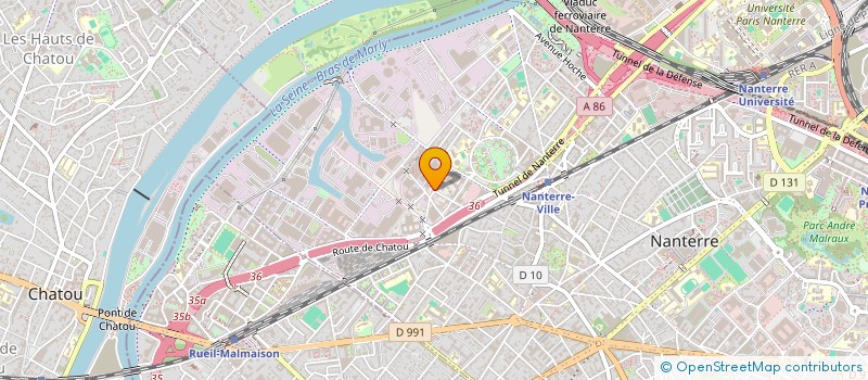 localisation de l'entreprise SCI YOSMA  NANTERRE