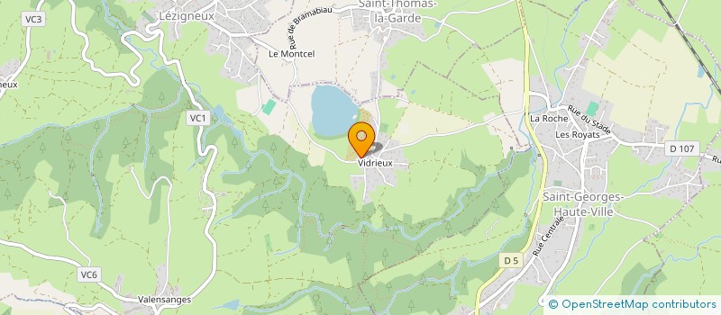 localisation de l'entreprise SCI YOU SOON  LEZIGNEUX