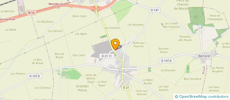 localisation de l'entreprise SCI YOUBI à BROUE