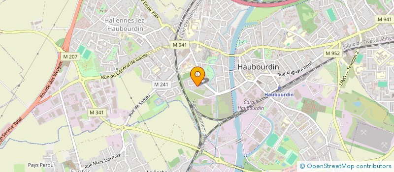 localisation de l'entreprise SCI YOUGO  HAUBOURDIN