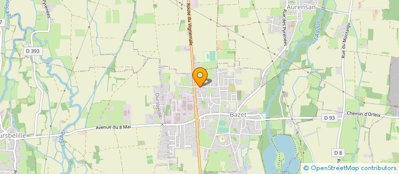 localisation de l'entreprise SCI YOULI  BAZET