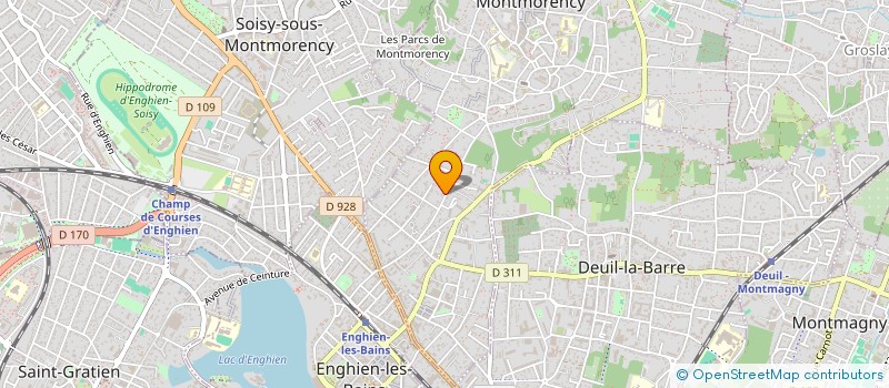 localisation de l'entreprise SCI YOUNAN LES FAUVETTES à MONTMORENCY
