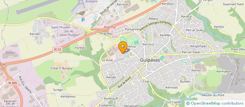 localisation de l'entreprise SCI YOUNSI  GUIPAVAS