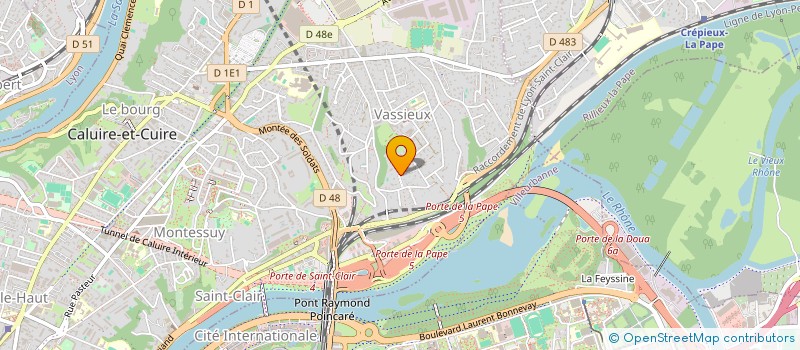 localisation de l'entreprise SCI YOUPLABOUM  CALUIRE-ET-CUIRE