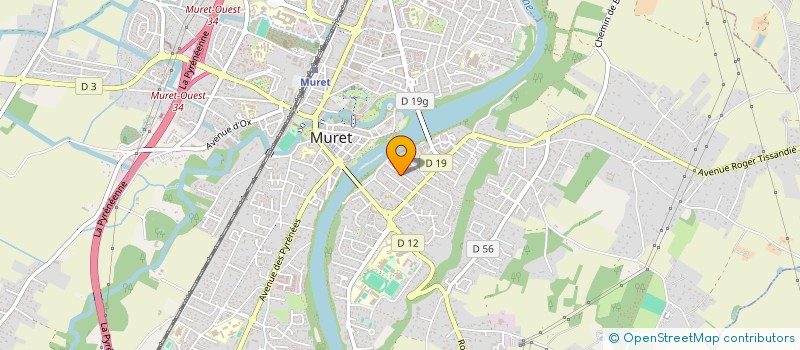 localisation de l'entreprise SCI YOVALA  MURET