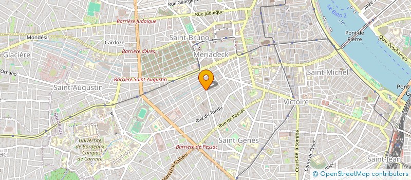 localisation de l'entreprise SCI YOVE  BORDEAUX