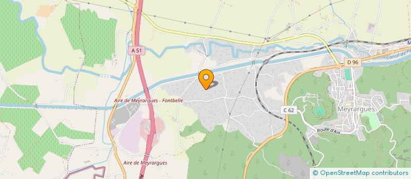 localisation de l'entreprise SCI YOYO  MEYRARGUES