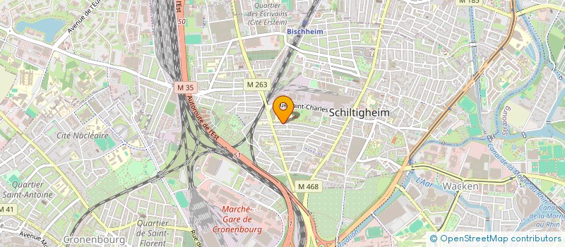 localisation de l'entreprise SCI YREN  SCHILTIGHEIM