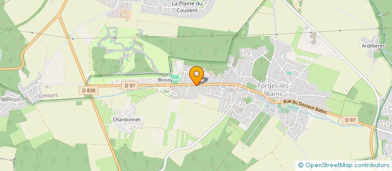 localisation de l'entreprise SCI YRPA  FORGES-LES-BAINS