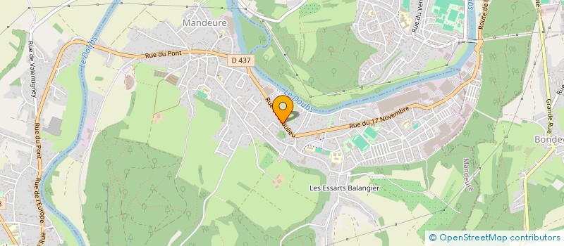 localisation de l'entreprise SCI YS  MANDEURE