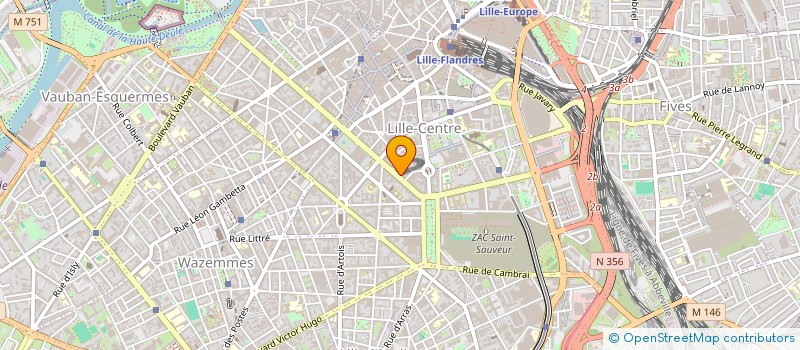 localisation de l'entreprise SCI YS DUJARDIN à LILLE