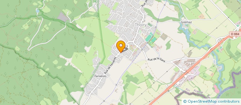 localisation de l'entreprise SCI YSA  THOIRY