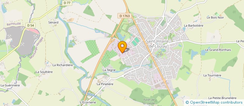 localisation de l'entreprise SCI YSA à MONTAIGU-VENDEE